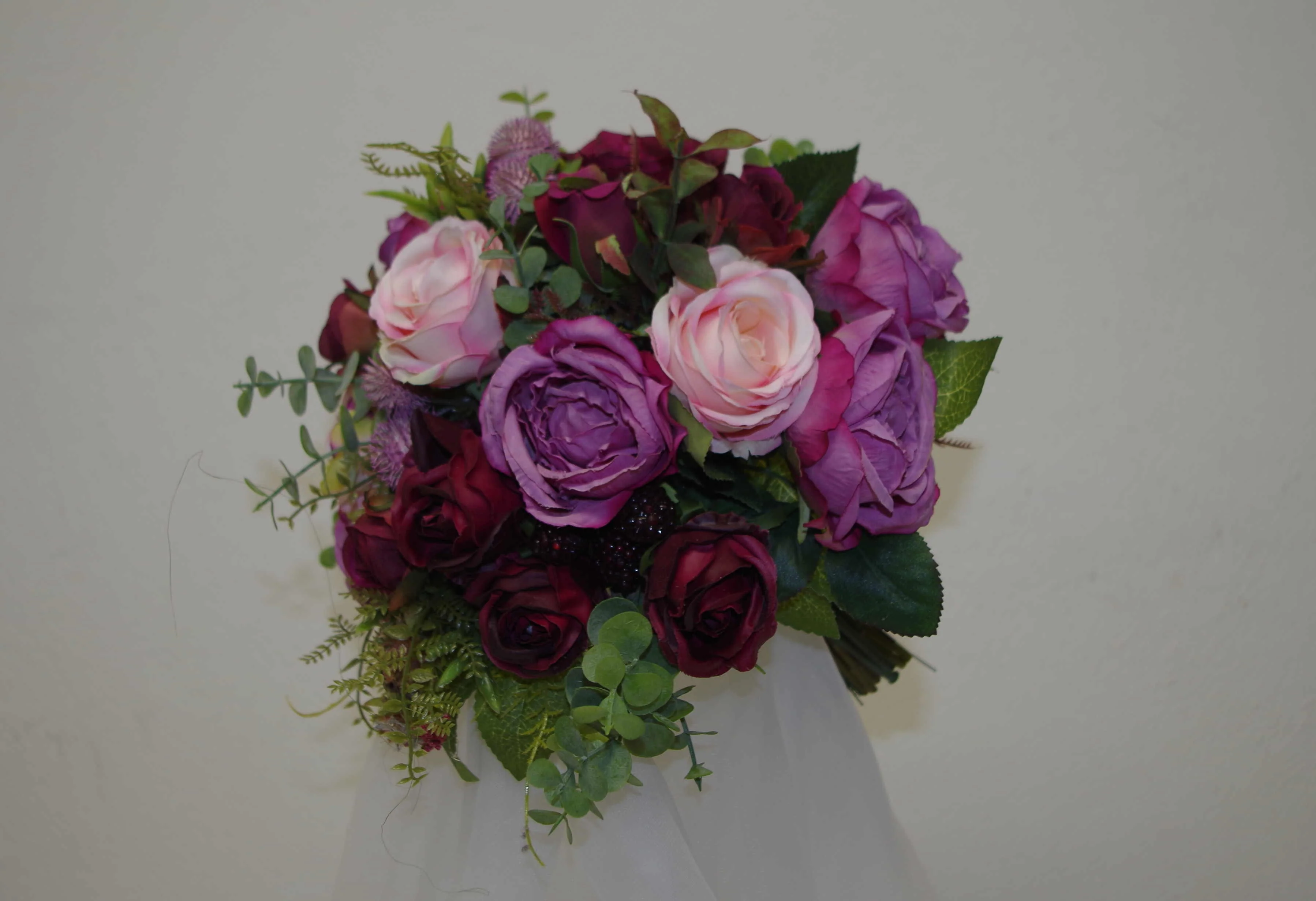 1007 Brautstrauss Beerentraum bordeaux-pink - Image 2