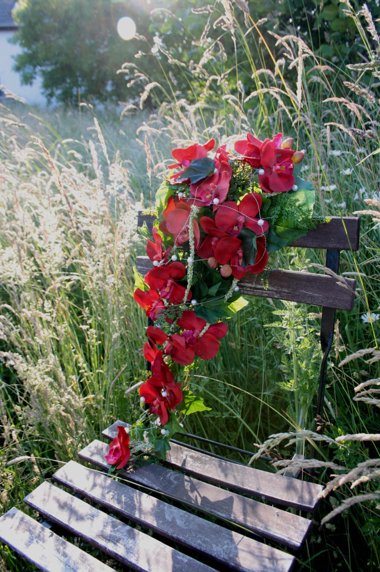 10521 Orchideentraum lang rot - Image 2