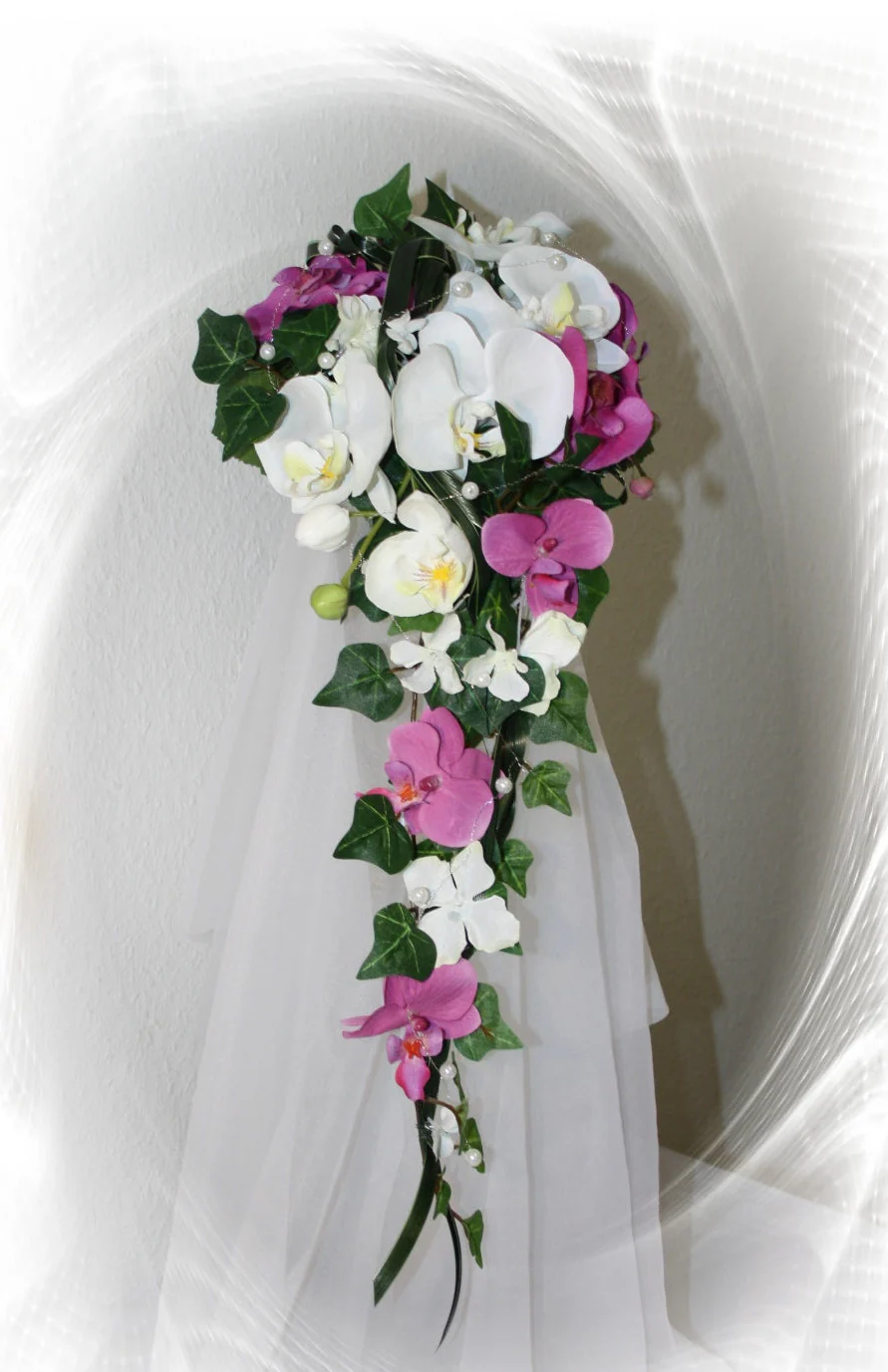 10541 Orchideenstrauss 2 Orchideen - Image 2