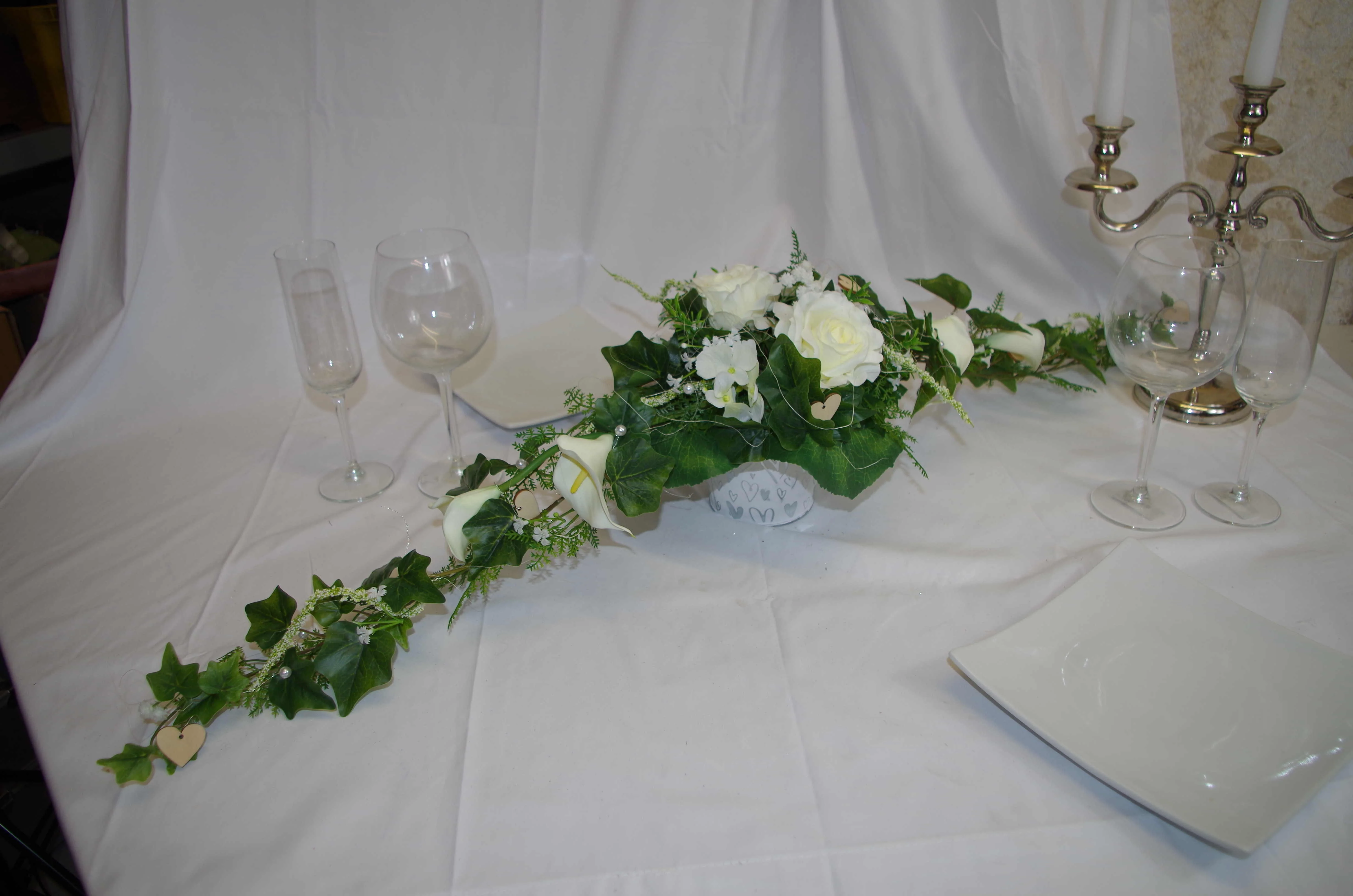 3013 Pokal mit Ranken Callas und Rosen - Image 3