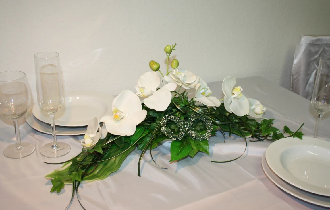 3033 Gesteck Orchideen und Gräser - Image 2