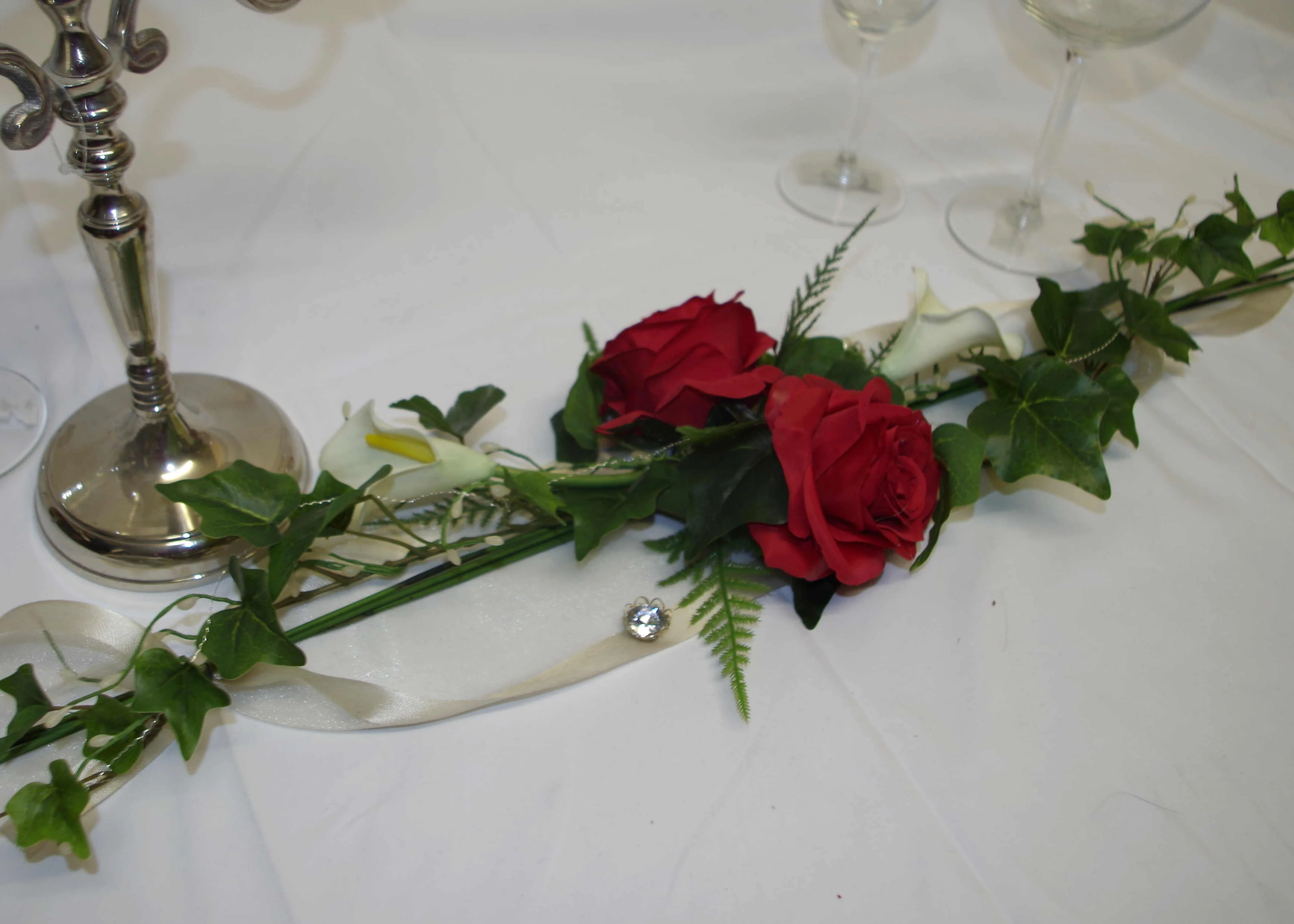 3042 Aufleger klein Callas und Rosen
