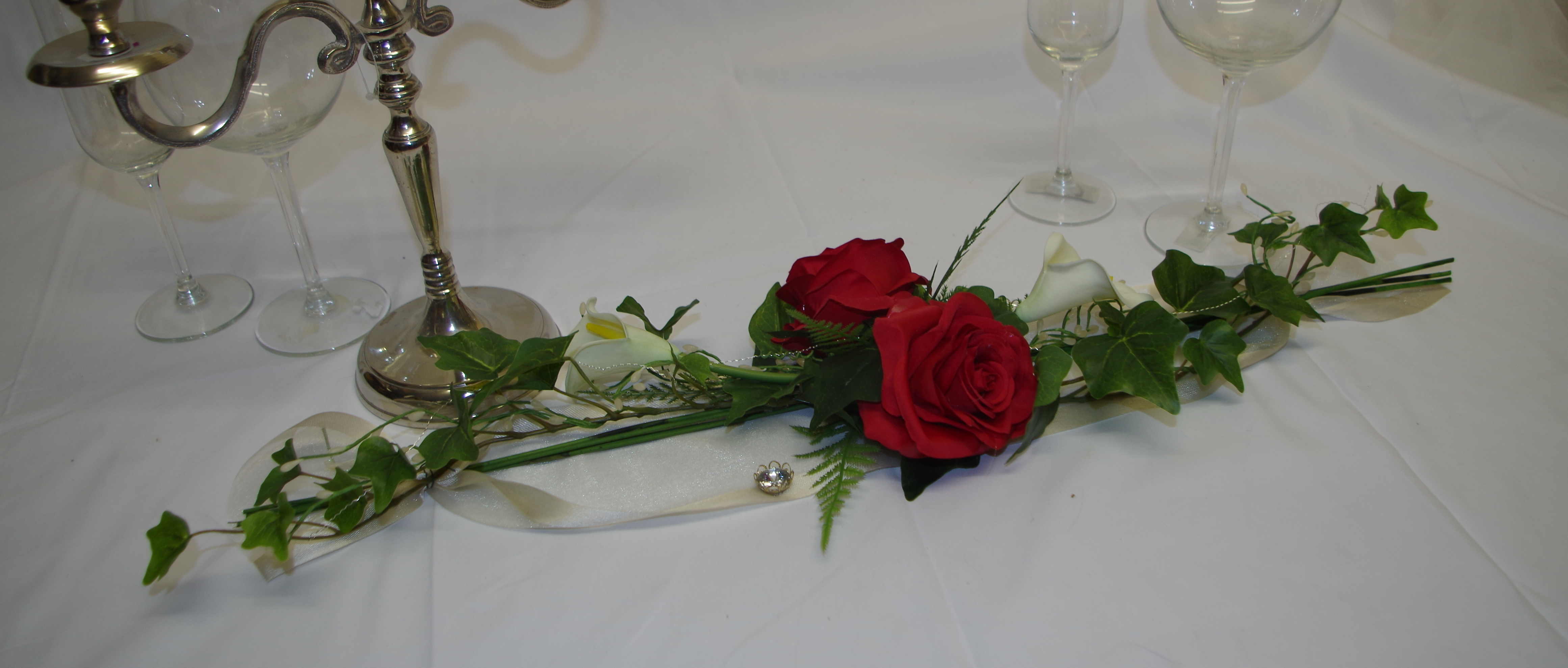 3042 Aufleger klein Callas und Rosen - Image 2