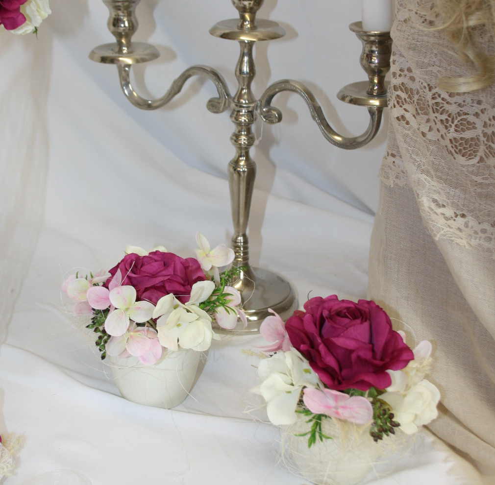 3061 Topf mit Rose und Hortensien - Image 2