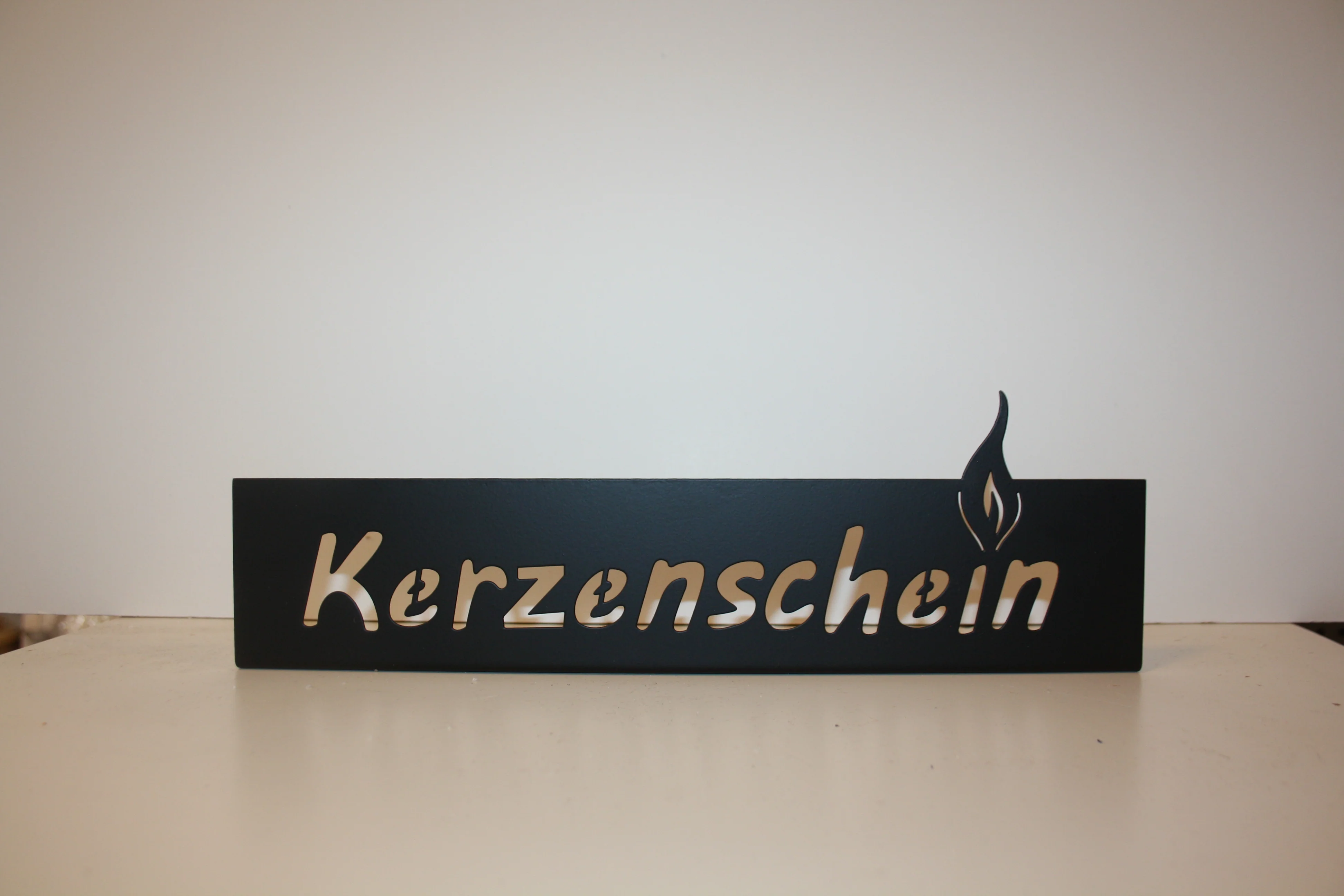 8043 Metalldeko schwarz Kerzenschein - Image 2