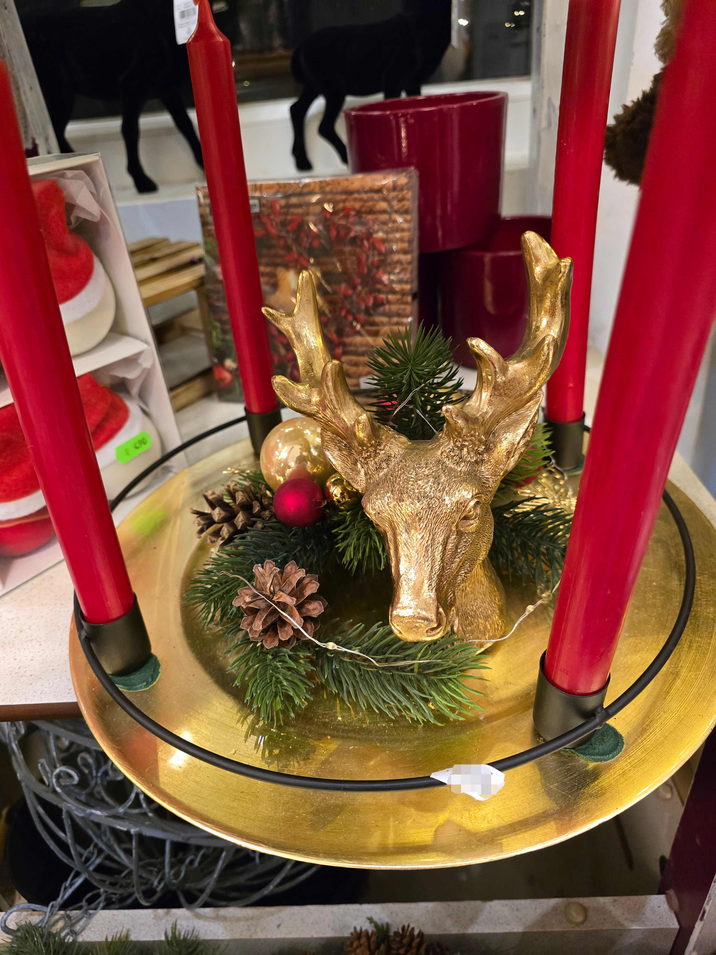 8060 Teller Advent goldener Hirsch Sonderpreis