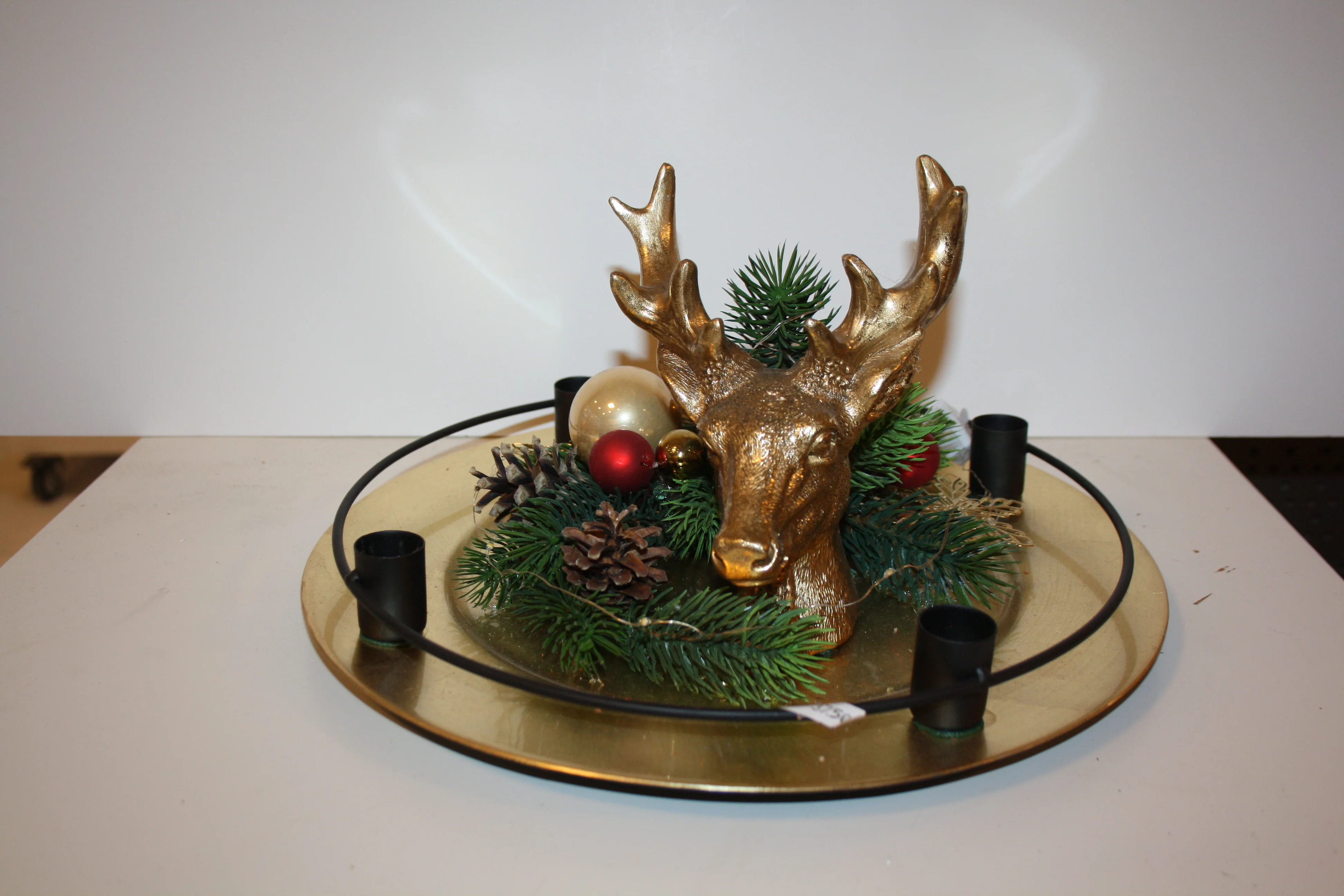 8060 Teller Advent goldener Hirsch Sonderpreis - Image 3