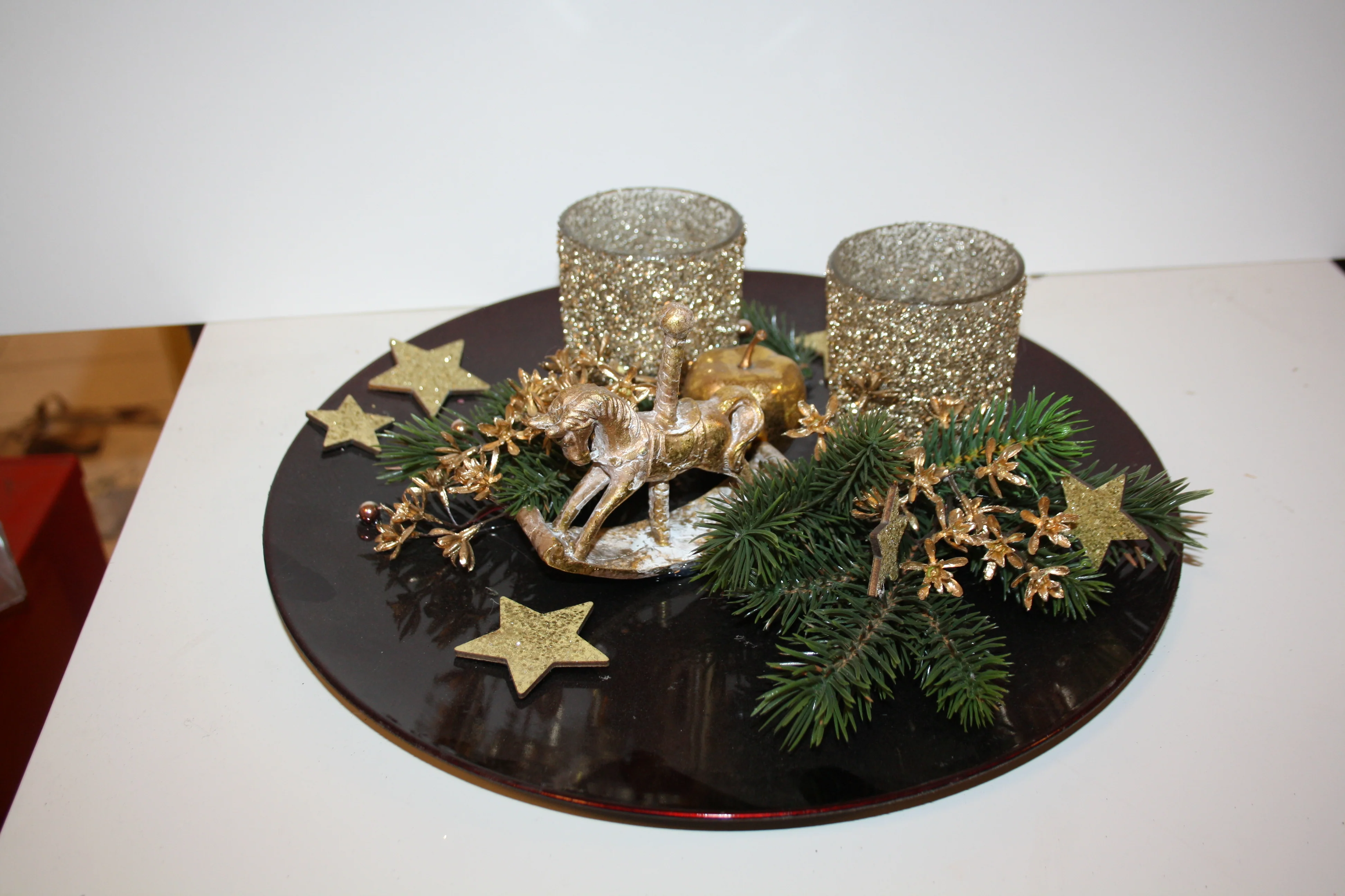 8061 Teller Advent mit Windlichtern Sonderpreis - Image 2