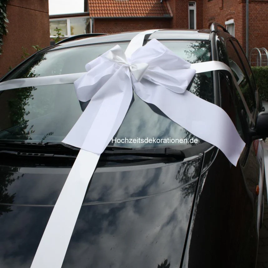 9002 Geschenkschleife Auto weiß