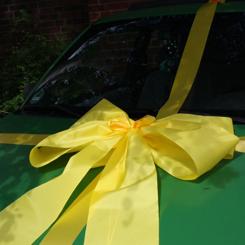 9005 Geschenkschleife Auto gelb
