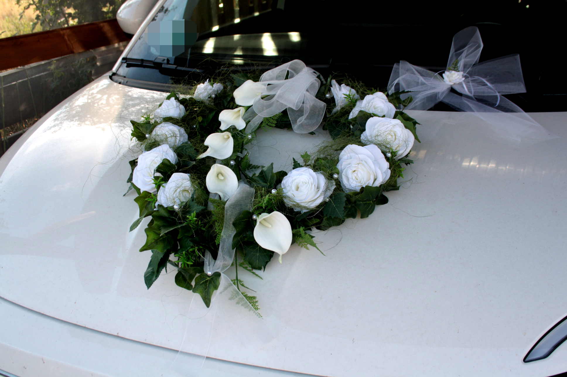 Brautauto: Autoherz Rosen und Callas moderne Linie - Image 2