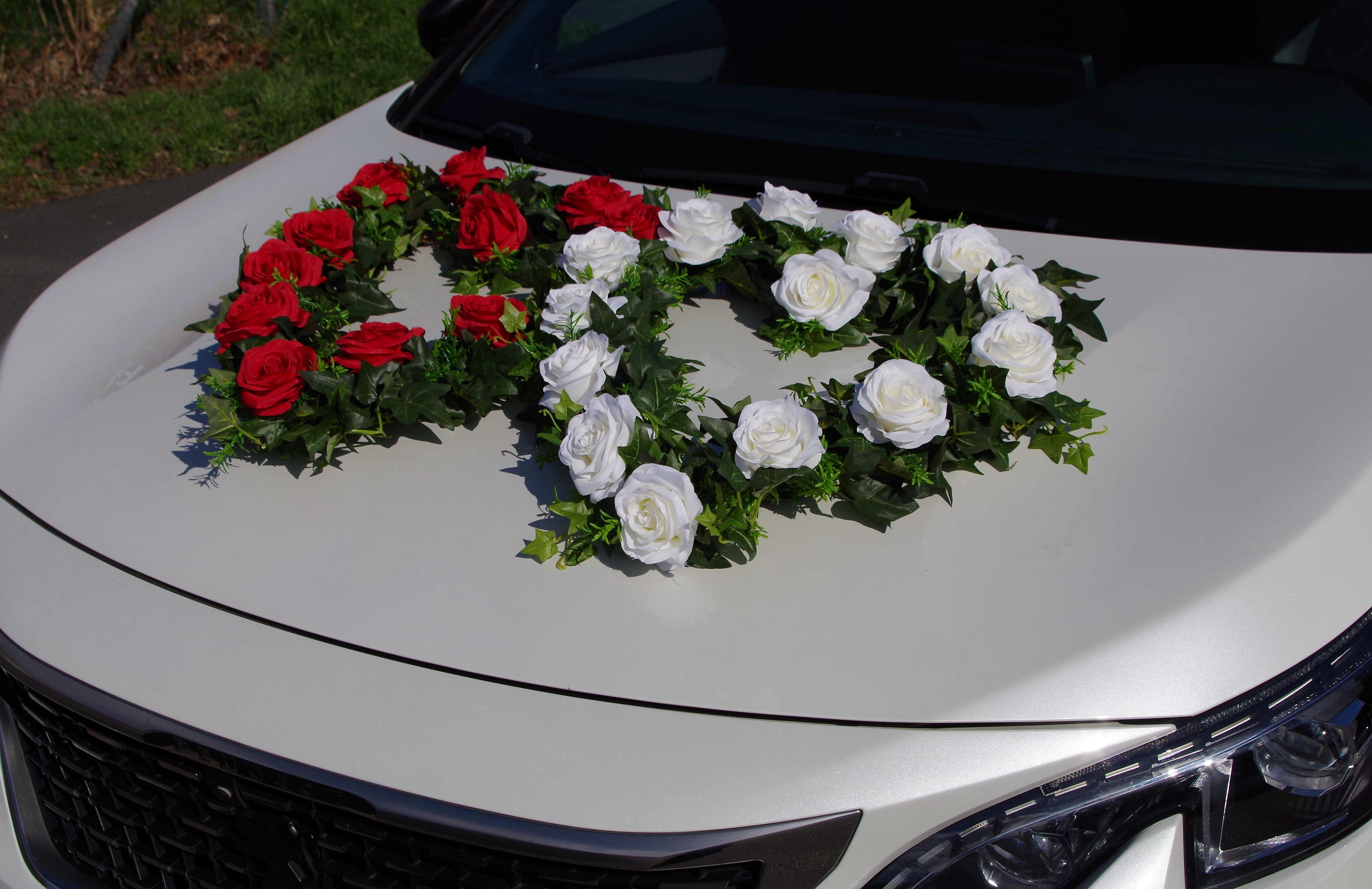 Autoherzen als Doppelherz: Hochzeitsdeko für das Brautauto - Image 3