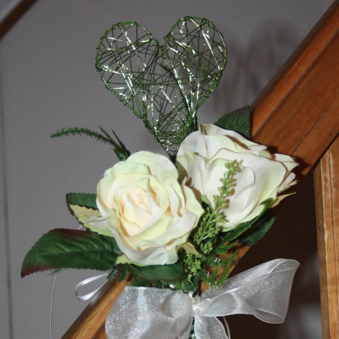 Bankdekos Rosen mit Herz - Image 2