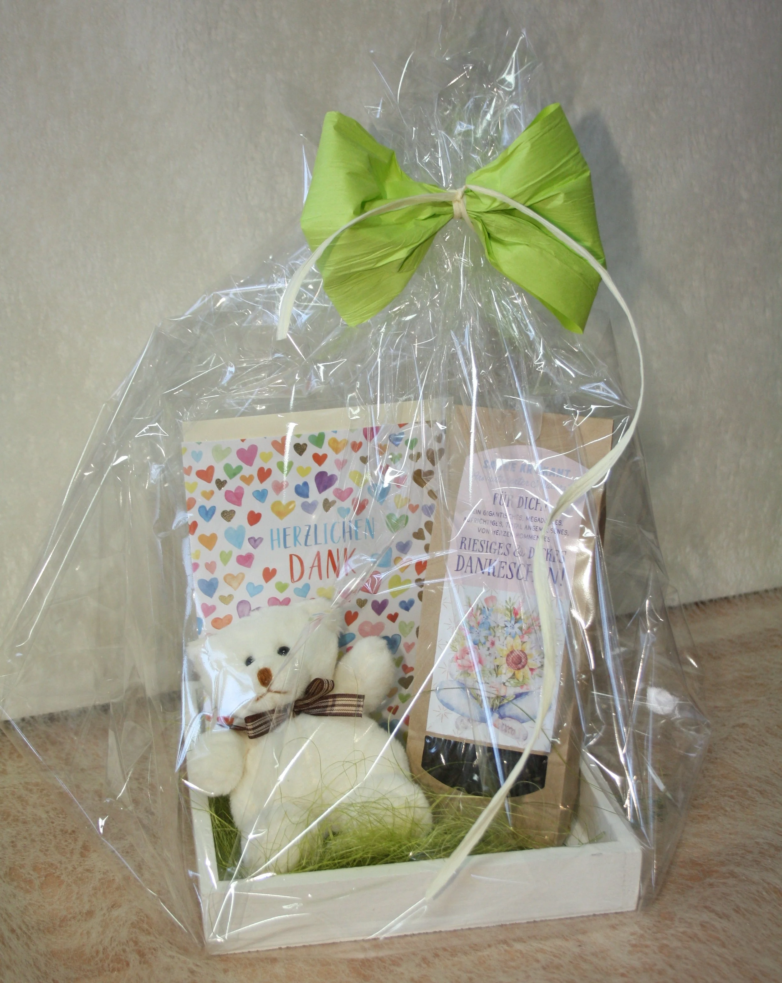Bär 10 cm in weiss und braun - Image 3