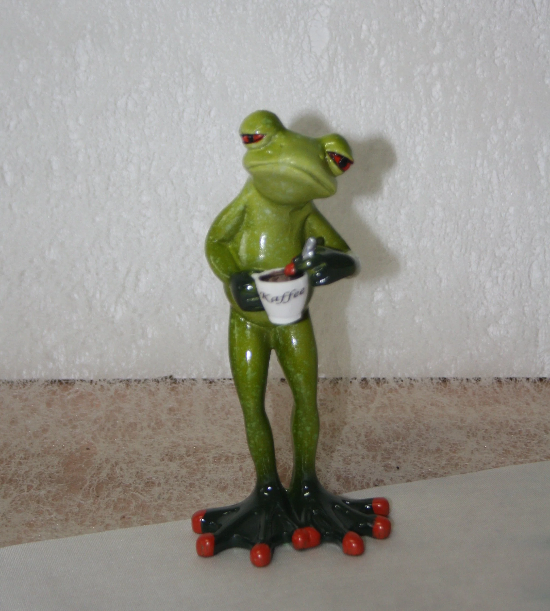 frecher Frosch 1.Kaffee 2 süße Frösche mit Kaffeetasse - Image 3