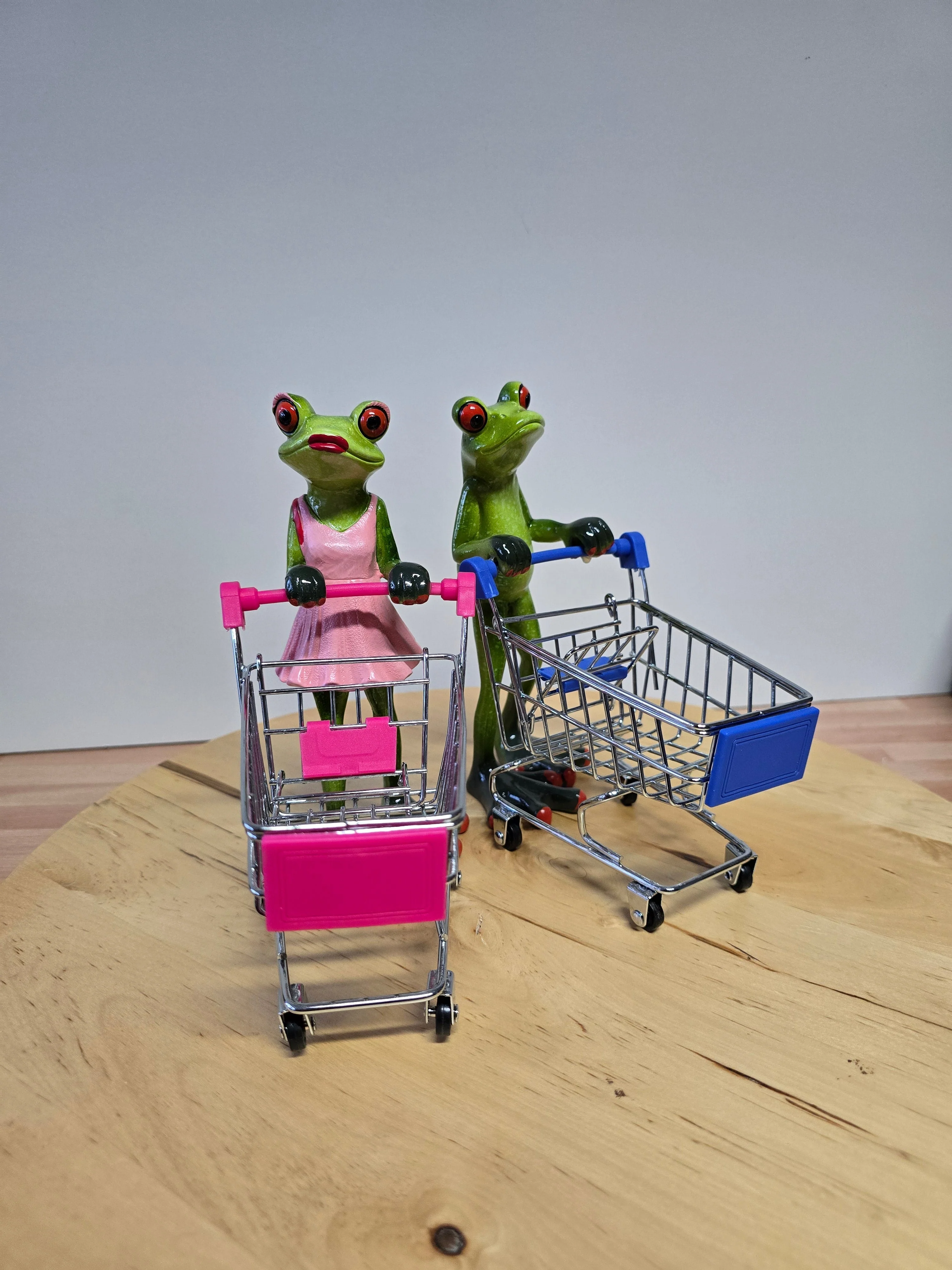 frecher Frosch mit Einkaufswagen Shoppingqueen - Image 3