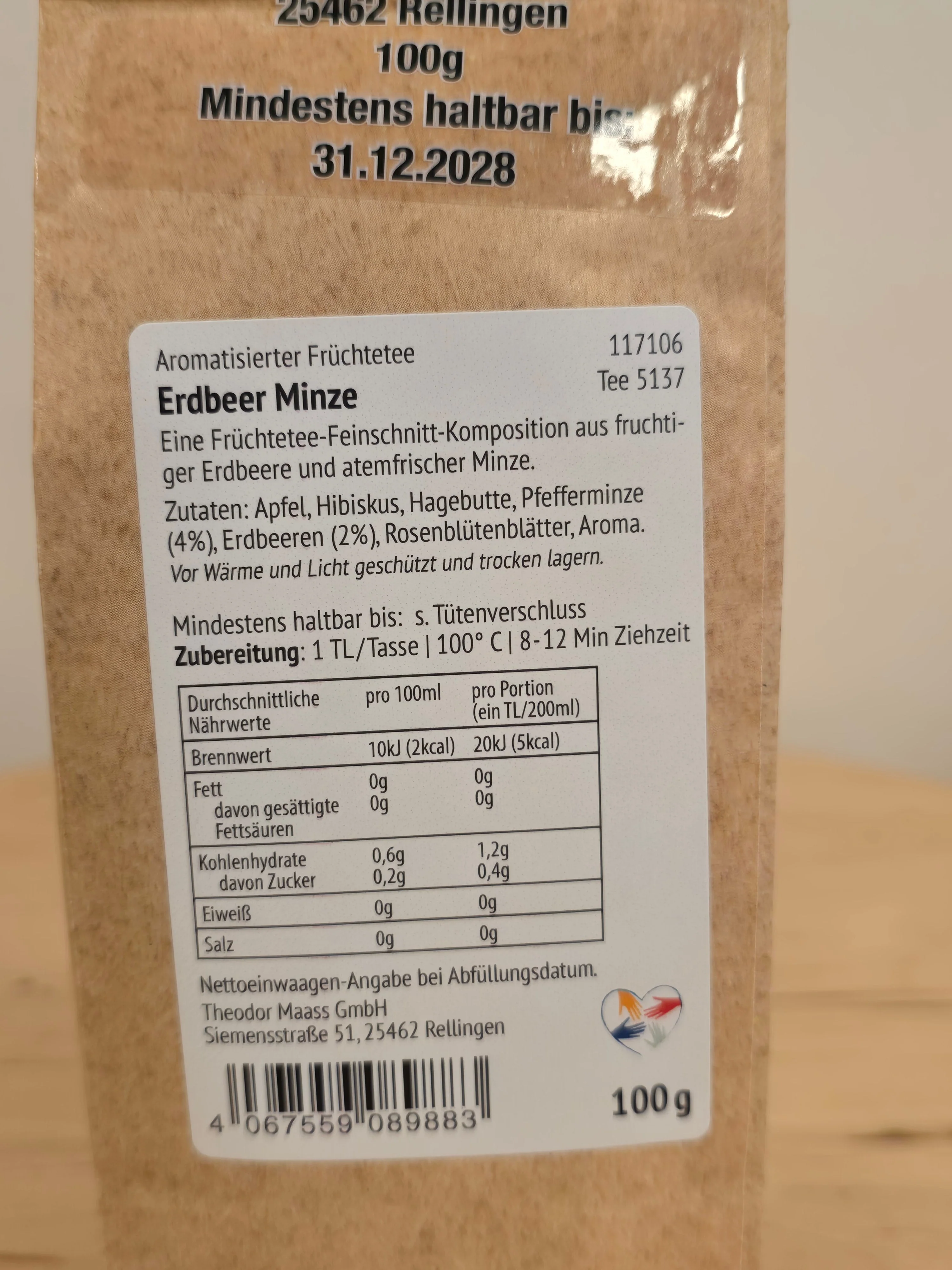 Früchtetee Herzlichen Glückwunsch Erdbeer Minze - Image 3