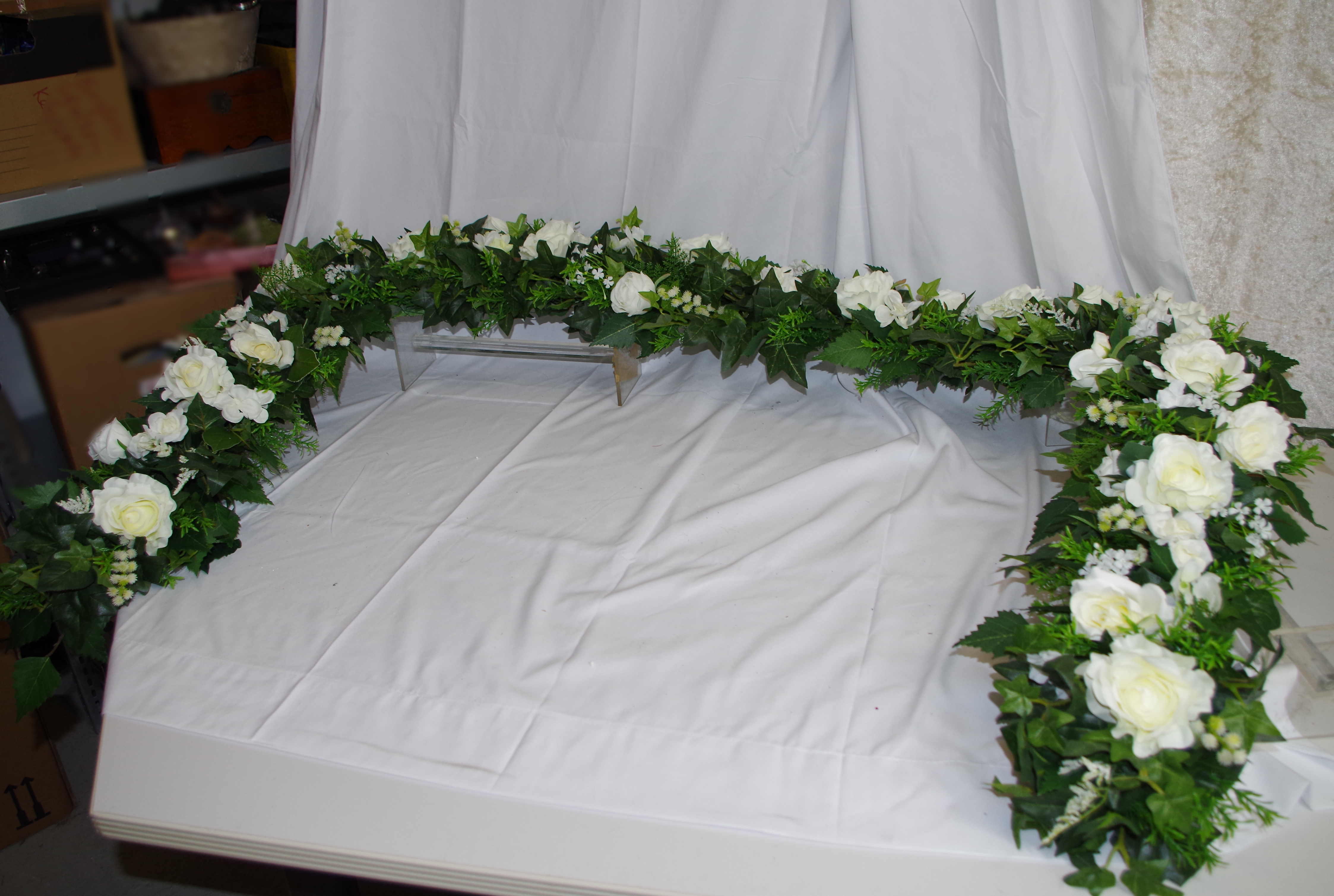 Girlande Blütenmeer "meterweise" zur Hochzeit oder festlichen Anlässen - Image 4