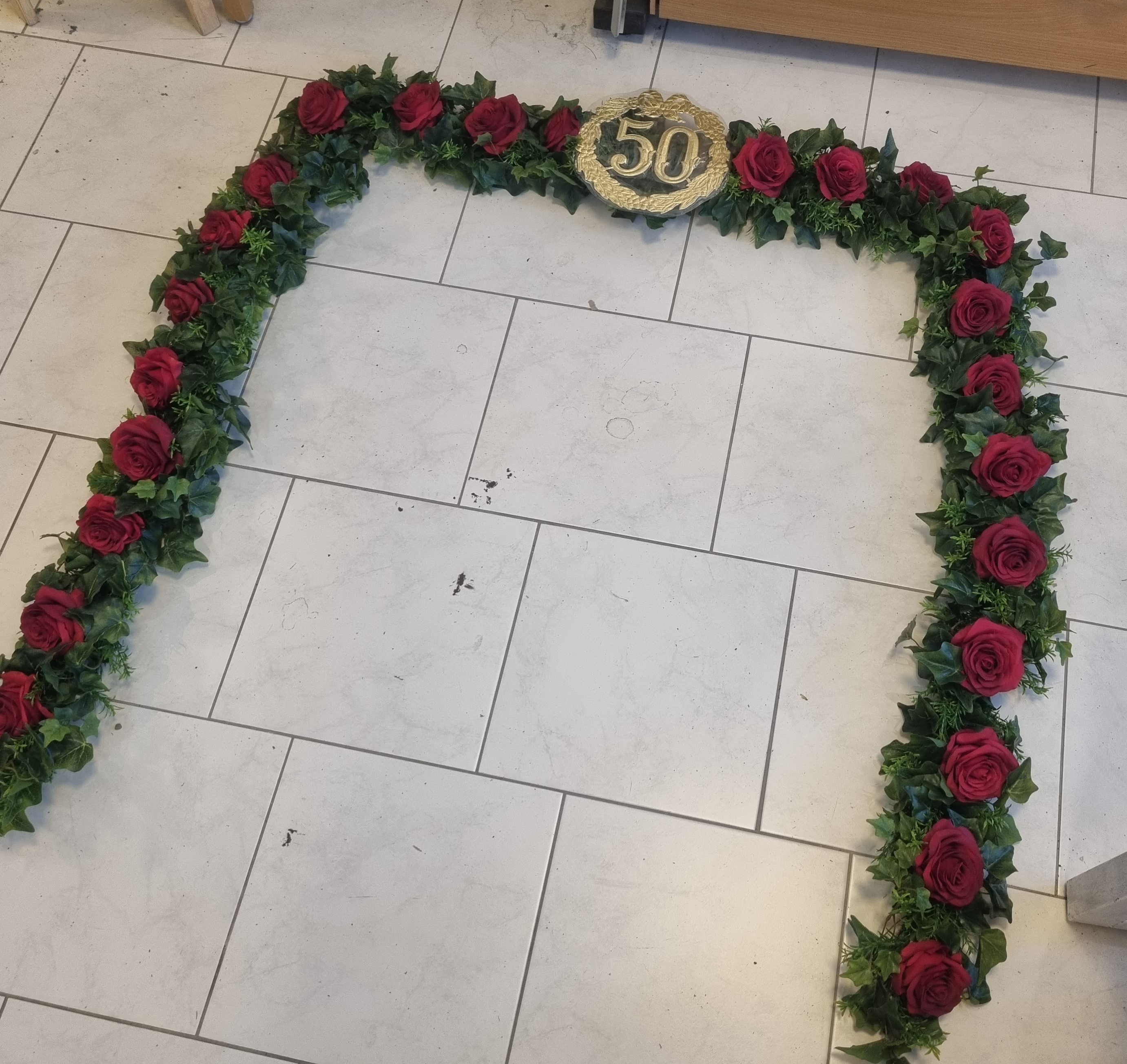 Girlande rot für goldene Hochzeit - Image 5