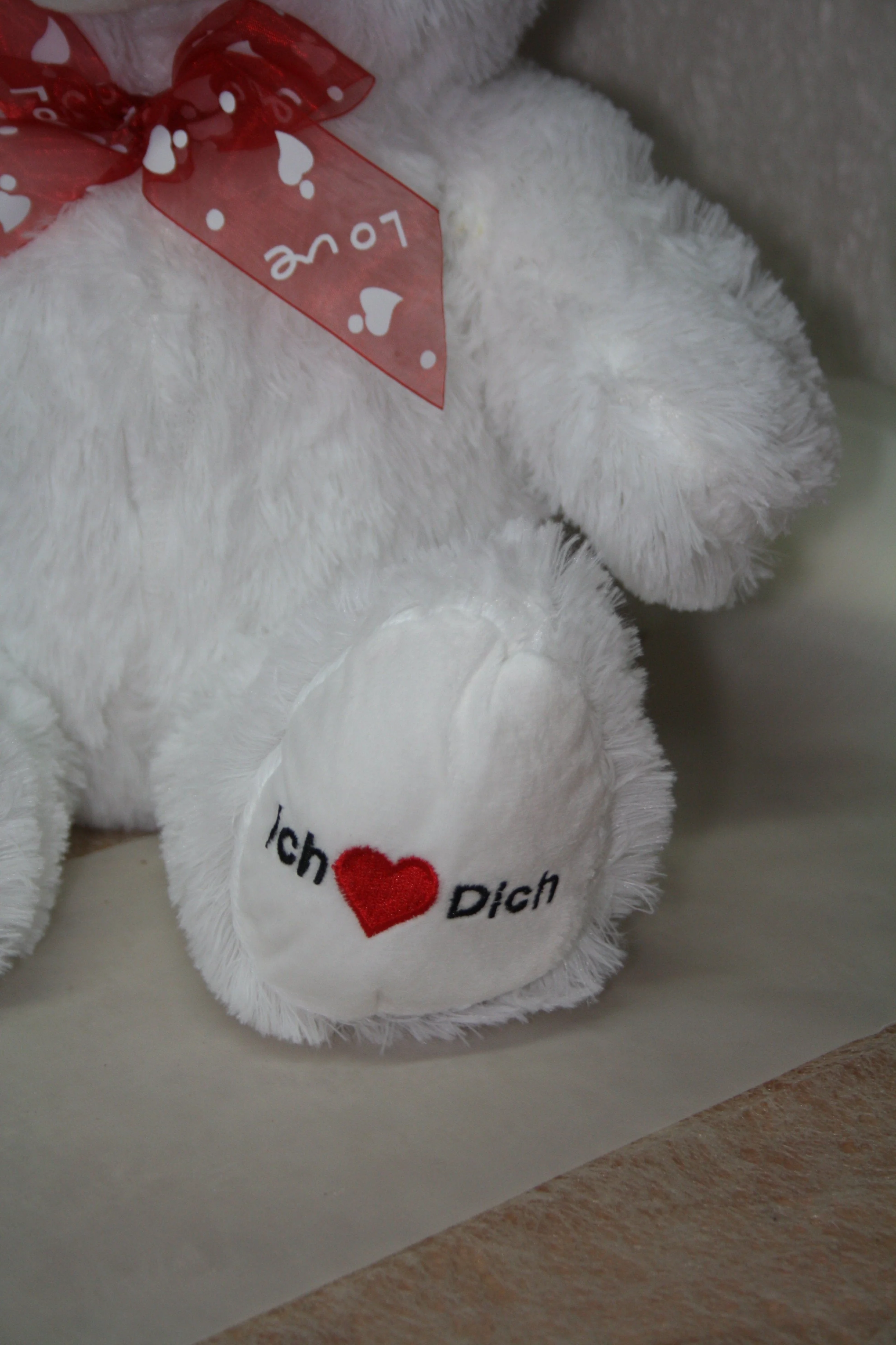 Ich liebe Dich-Kuschelbär-weiss 50cm - Image 3