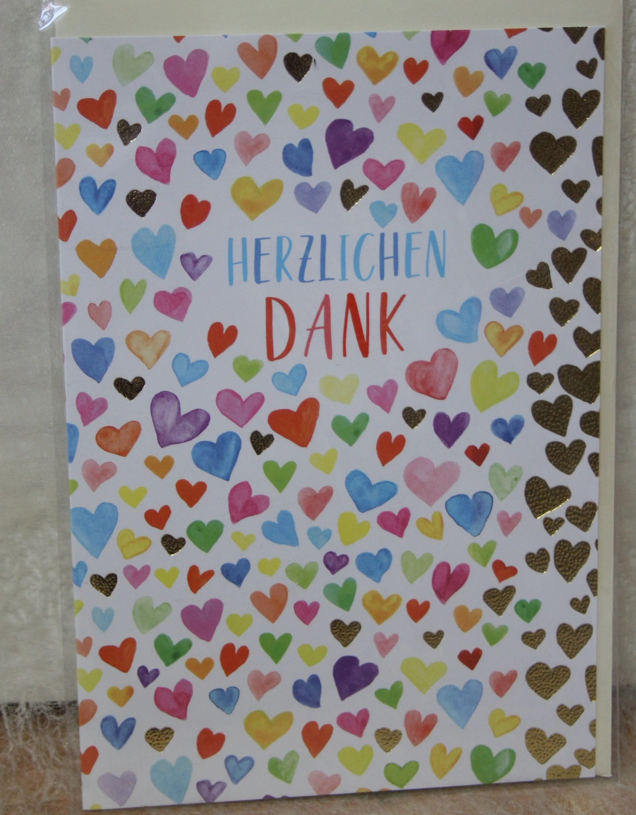 Karte Herzlichen Dank mit Herzen - Image 2