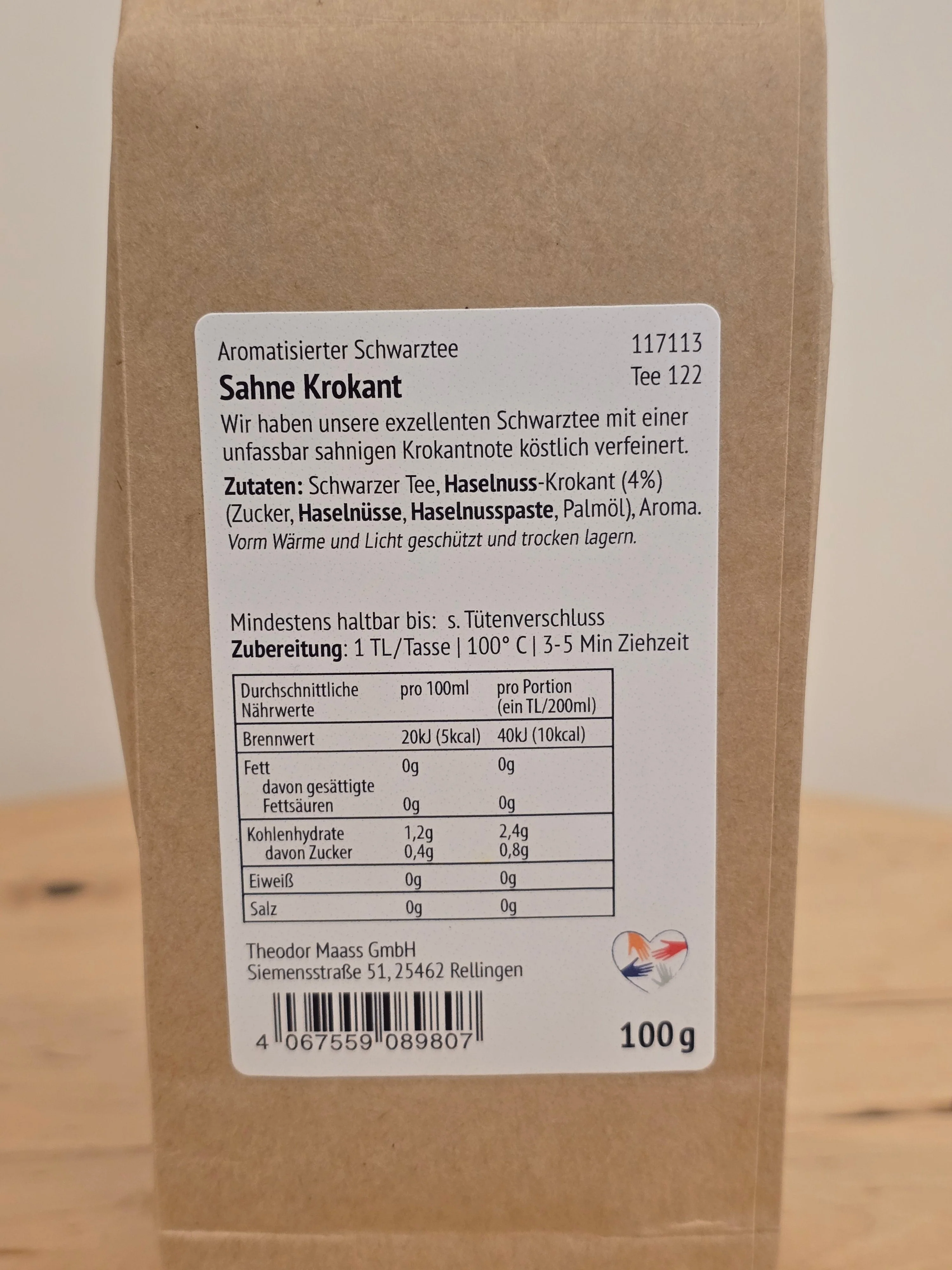 Schwarzer Tee Sahne Krokant Danke schön - Image 3