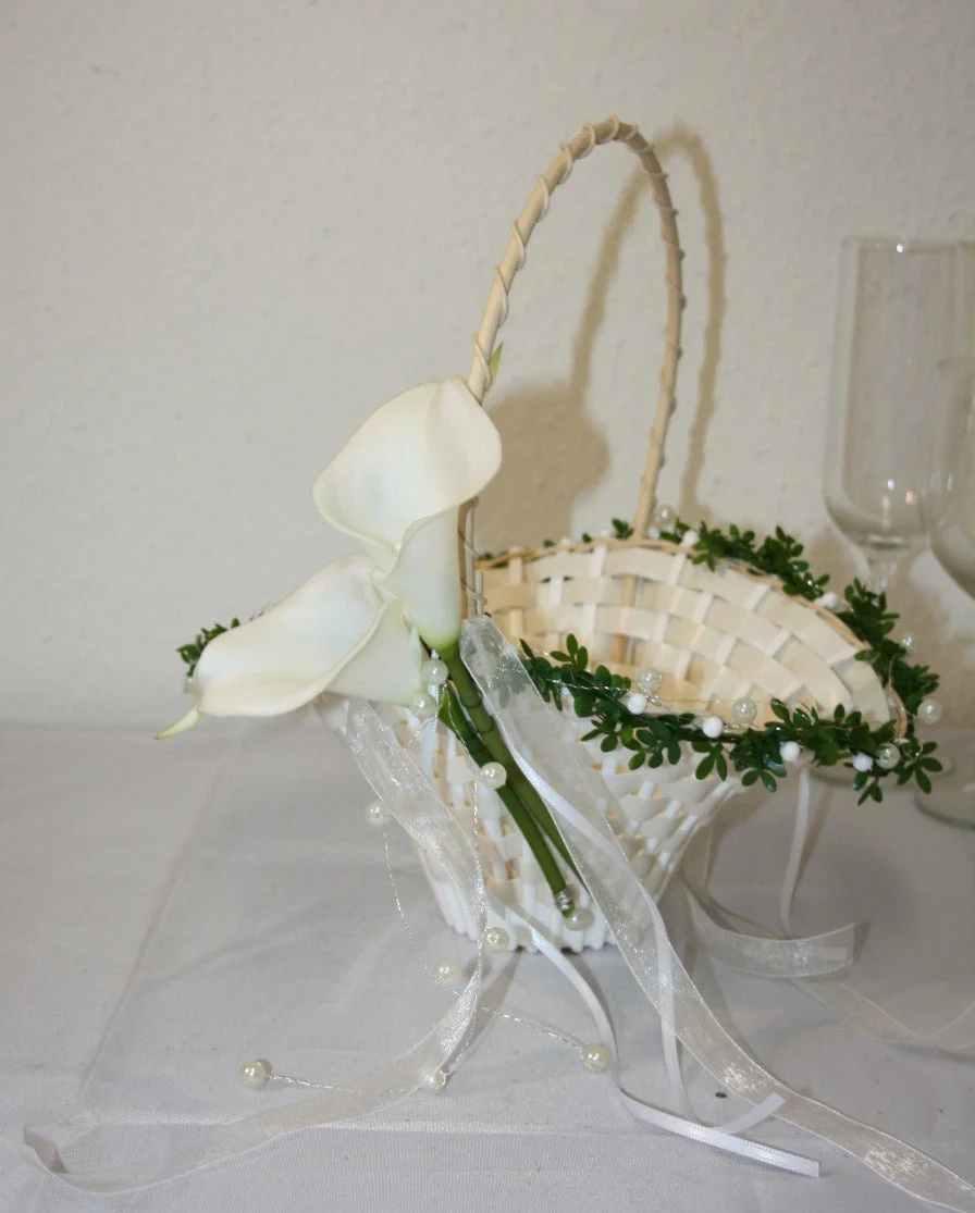 Streukorb Callas, Ranken und Perlen - Image 2