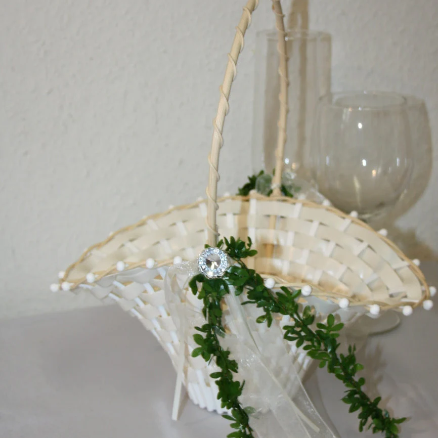 Streukorb Hochzeit mit Strass