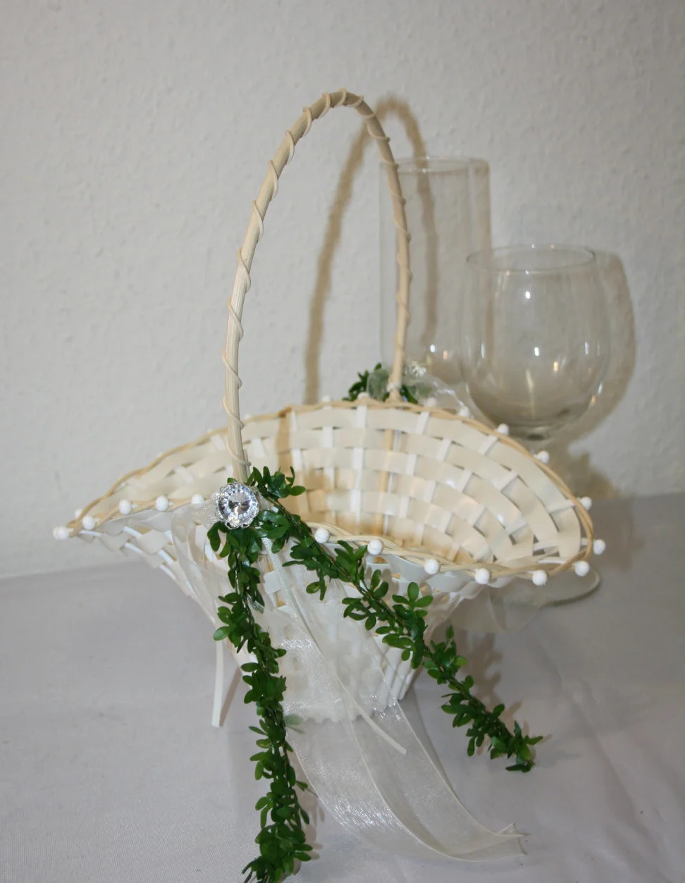 Streukorb Hochzeit mit Strass - Image 2