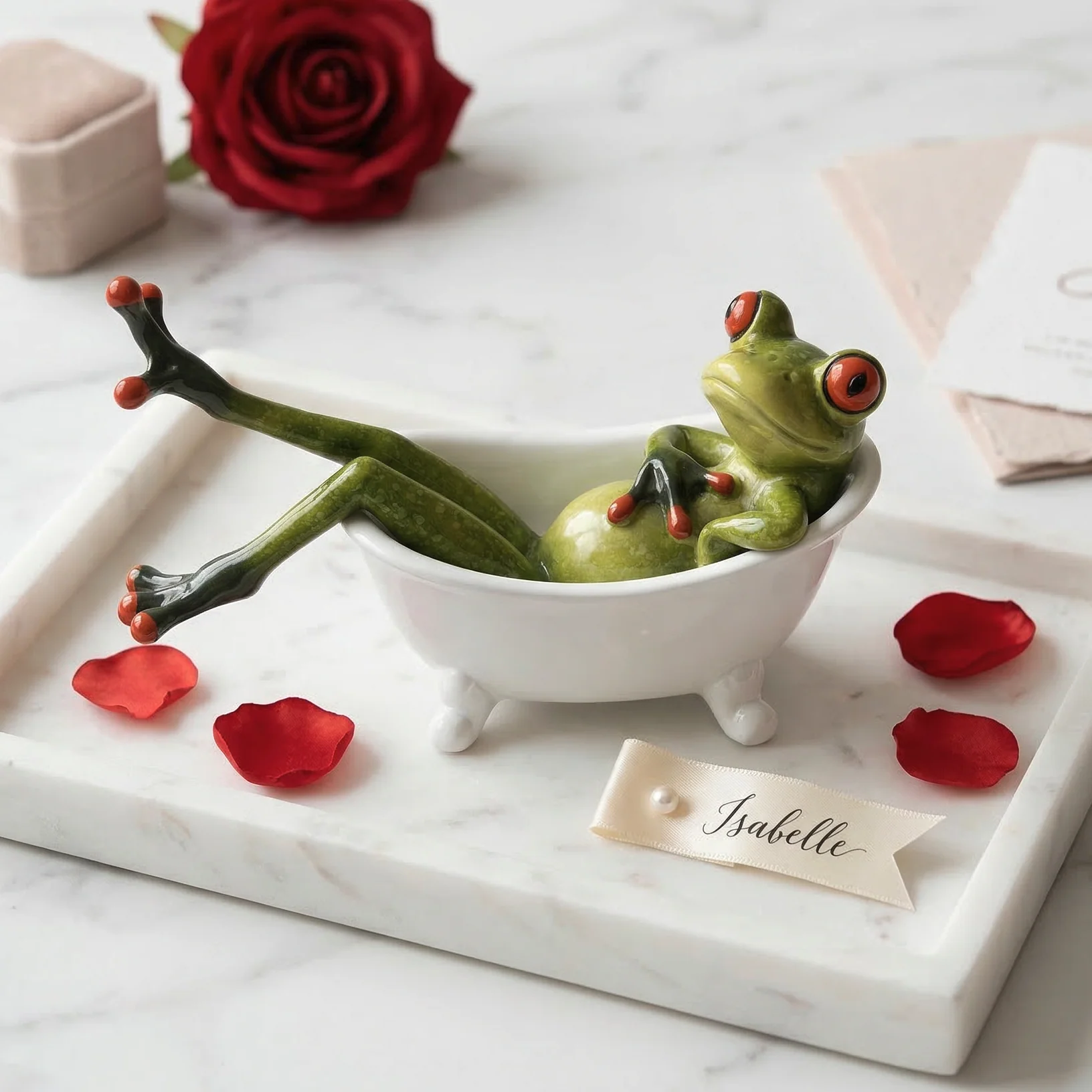 süsser Badewannen Frosch für deine Freundin