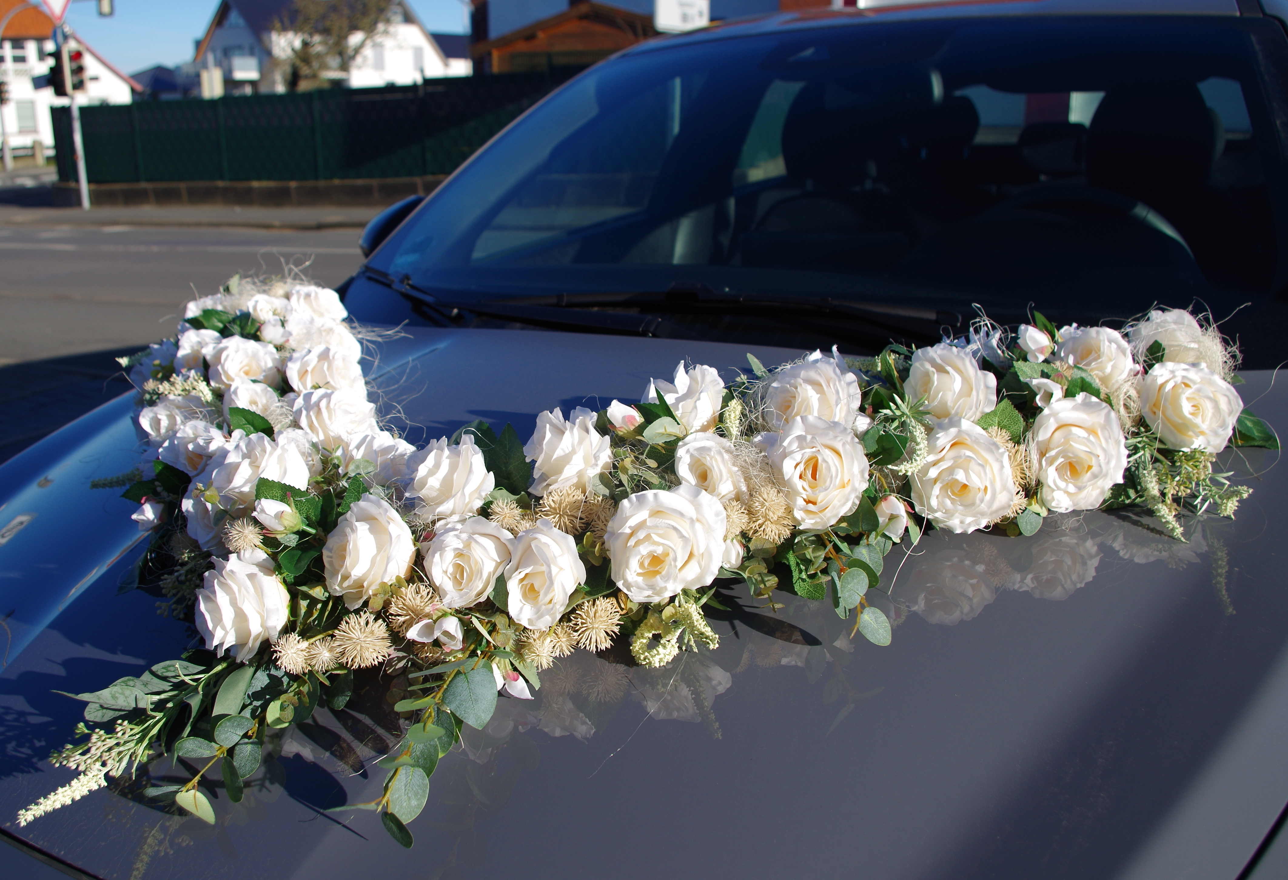 Hochzeitsschmuck für das Auto: V-Girlande Boho, extra groß - Image 3