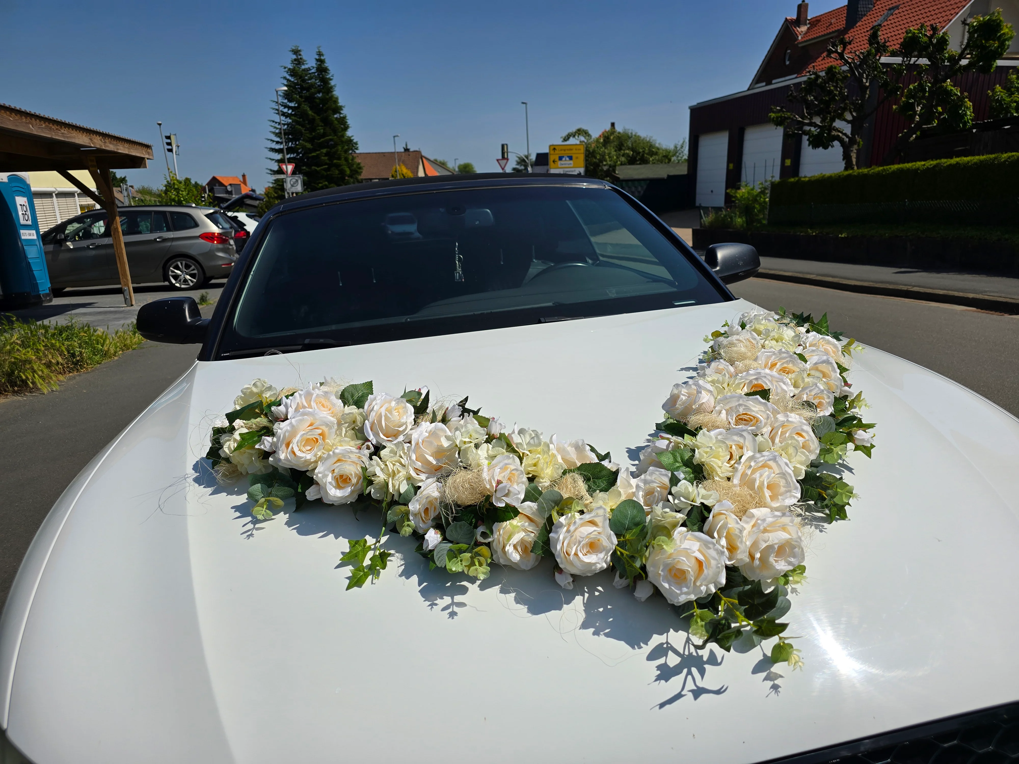 Hochzeitsschmuck für das Auto: V-Girlande Boho, extra groß - Image 4