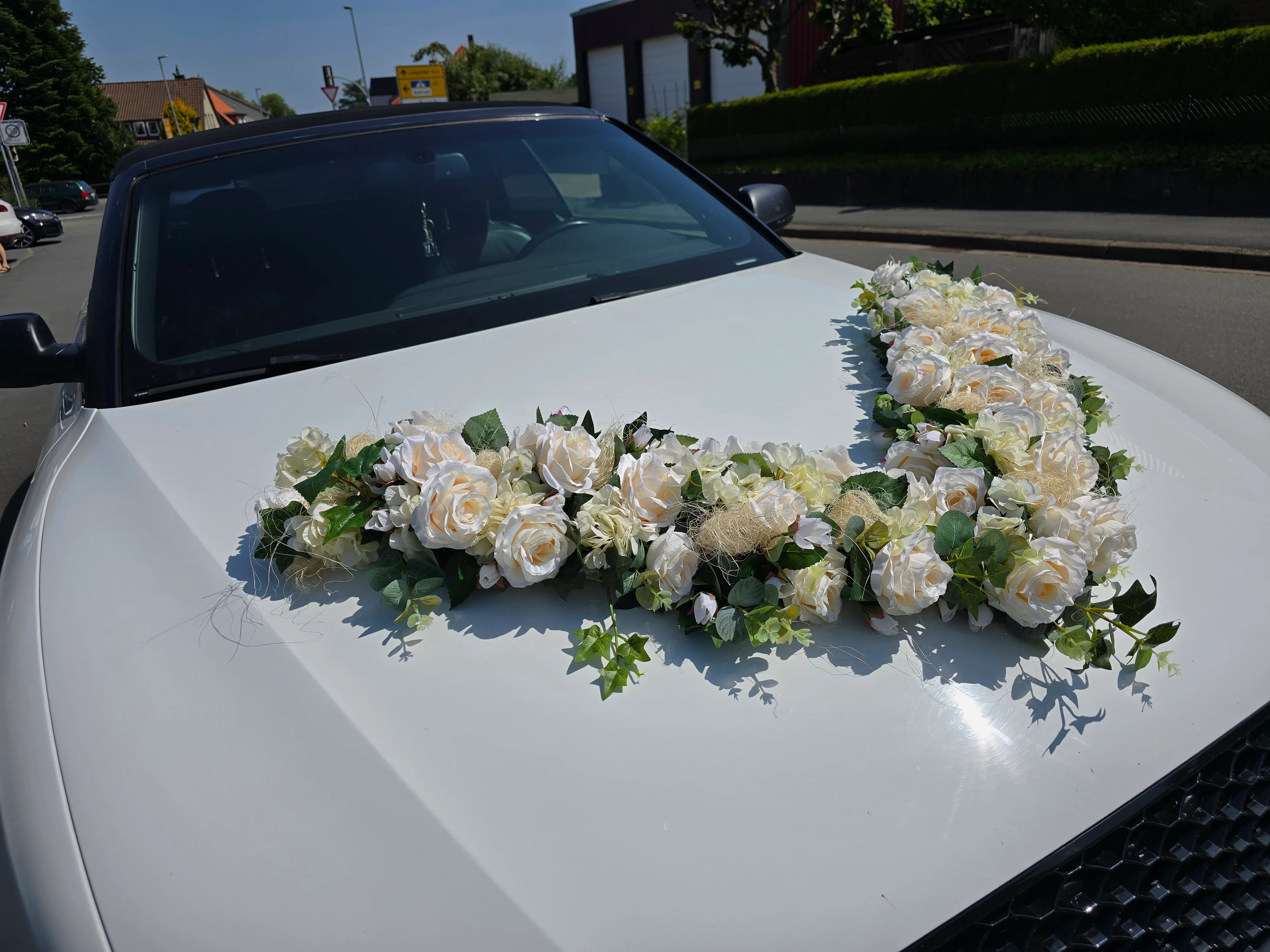 Hochzeitsschmuck für das Auto: V-Girlande Boho, extra groß - Image 5