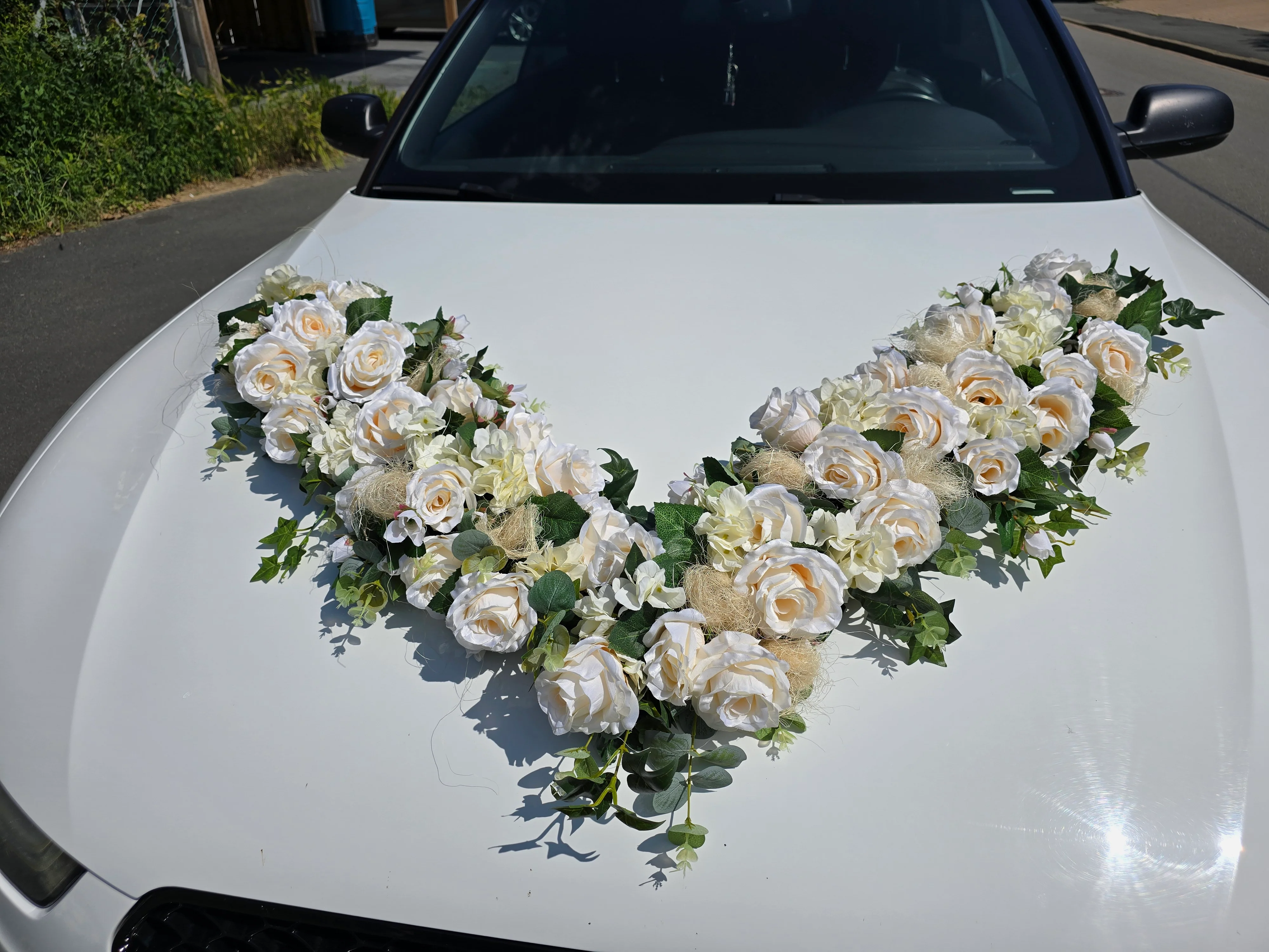 Hochzeitsschmuck für das Auto: V-Girlande Boho, extra groß - Image 6