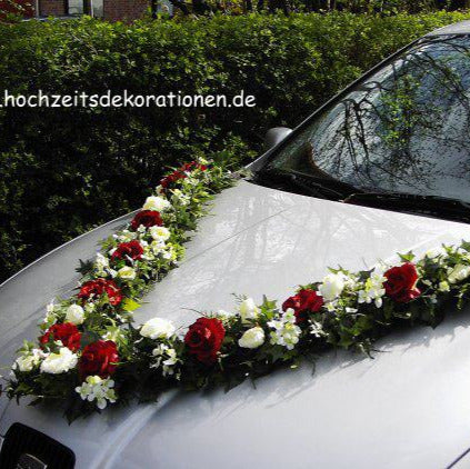 Festliche V-Girlande wuschig verspielt für die Motorhaube - Image 3